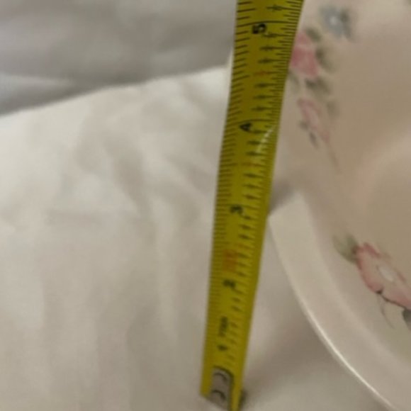 Pfaltzgraff Tea Rose Scalloped Edge Holiday Serving Bowl Plate - Picture 7 of 9